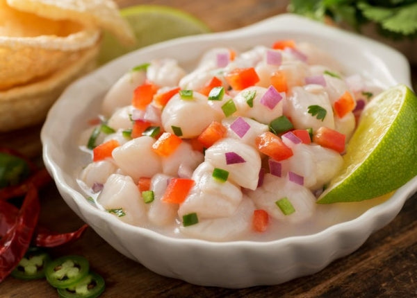 Ceviche de pescado estilo Peruano